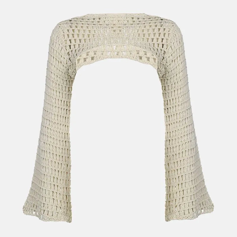Liva - Crochet Cover-Up with Bell Sleeves
