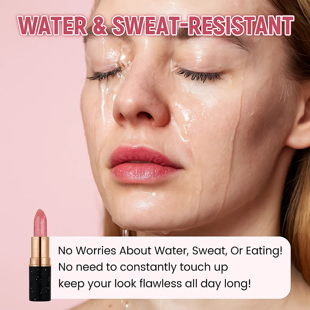 Velvet Glow - Waterproof and Moisturizing Glitter Lipstick