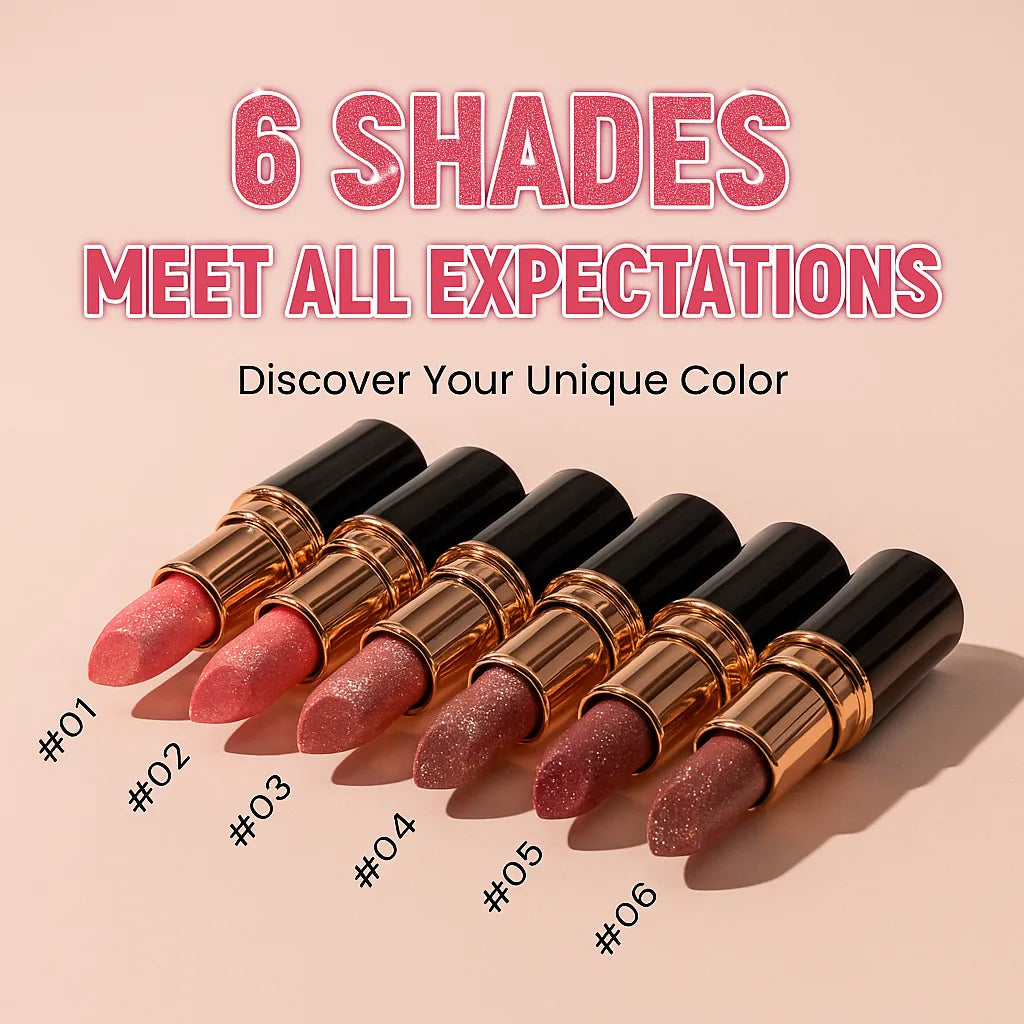 Velvet Glow - Waterproof and Moisturizing Glitter Lipstick