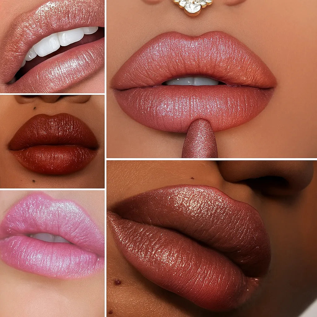 Velvet Glow - Waterproof and Moisturizing Glitter Lipstick