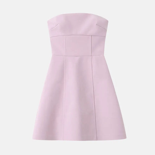 Mirella - Strapless Dress with Bow Detail