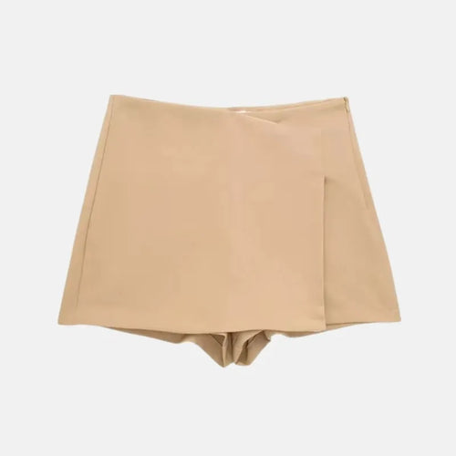 Virela - High Waisted Skirt Shorts with Hidden Zipper