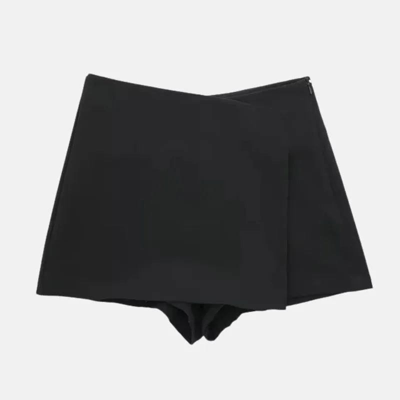 Virela - High Waisted Skirt Shorts with Hidden Zipper