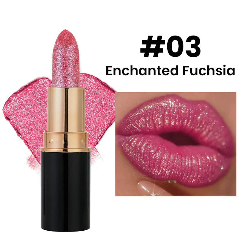 Velvet Glow - Waterproof and Moisturizing Glitter Lipstick