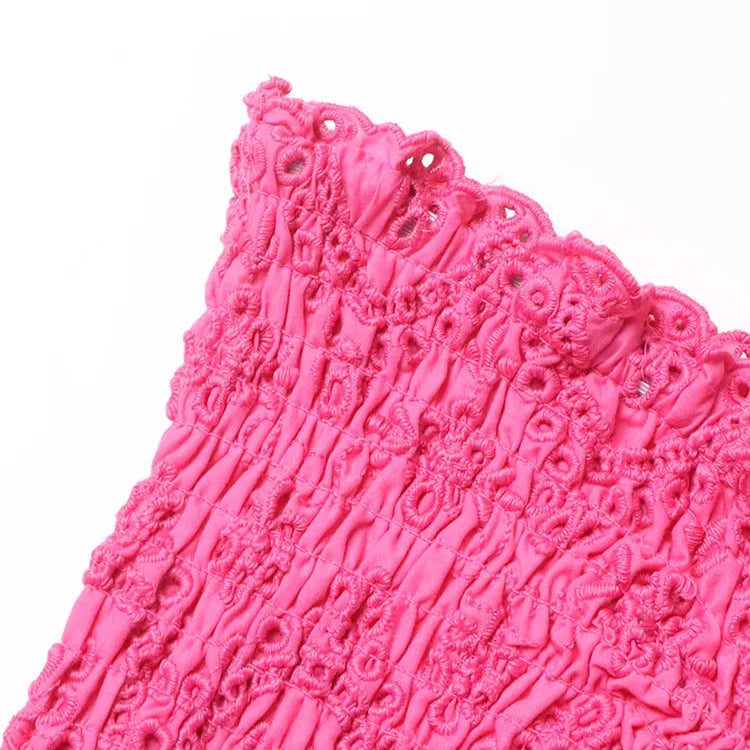 Lora - Smocked Tiered Mini Dress