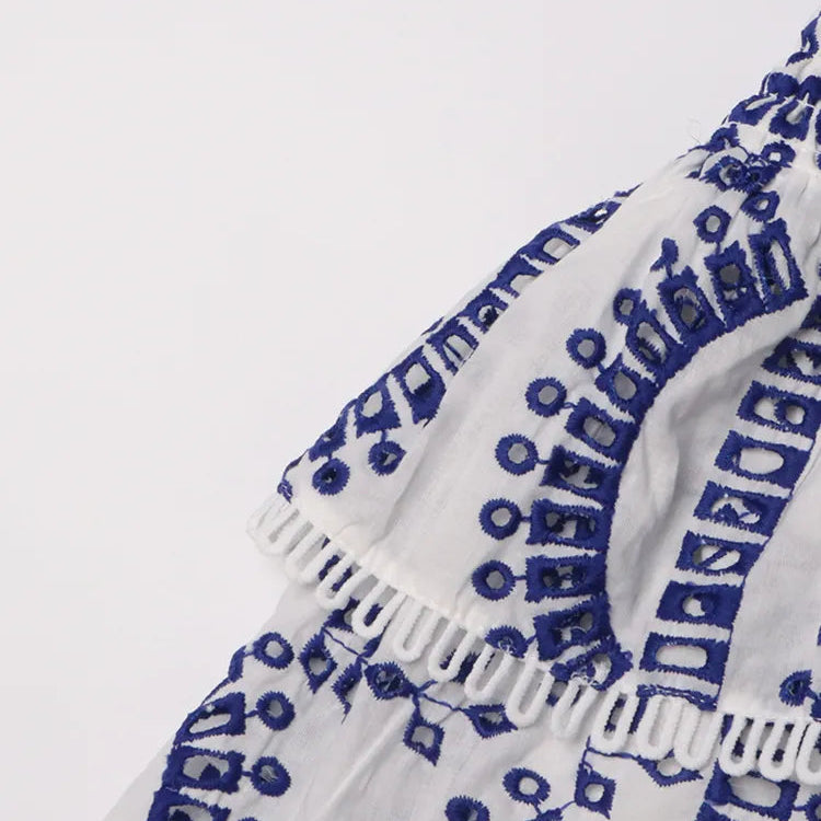 Lurana - Smocked Tiered Ruffle Dress
