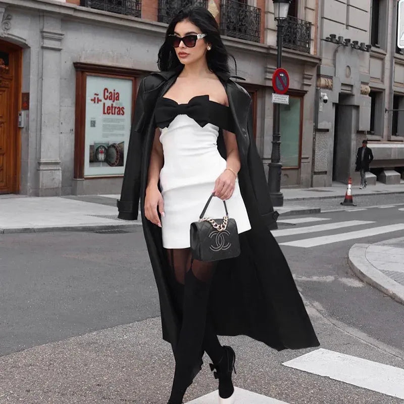 Elysia - Off the Shoulder Dress with Bow