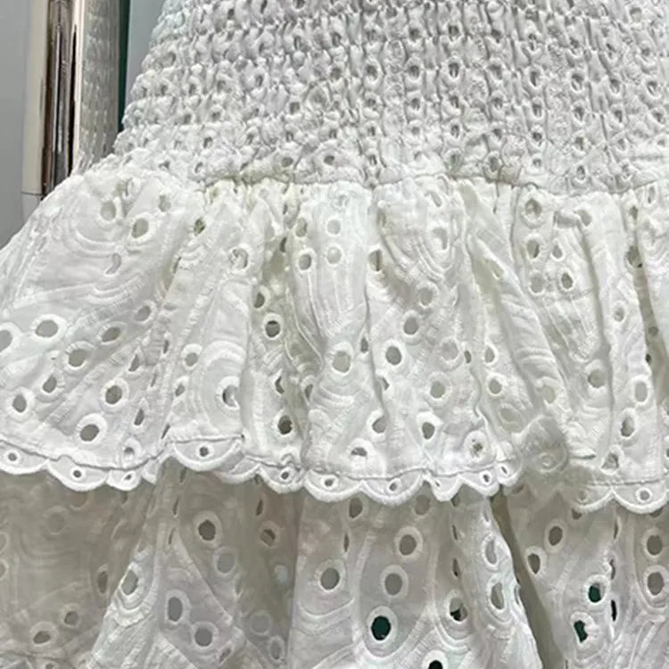 Ruffela - Smocked Tiered Ruffle Dress