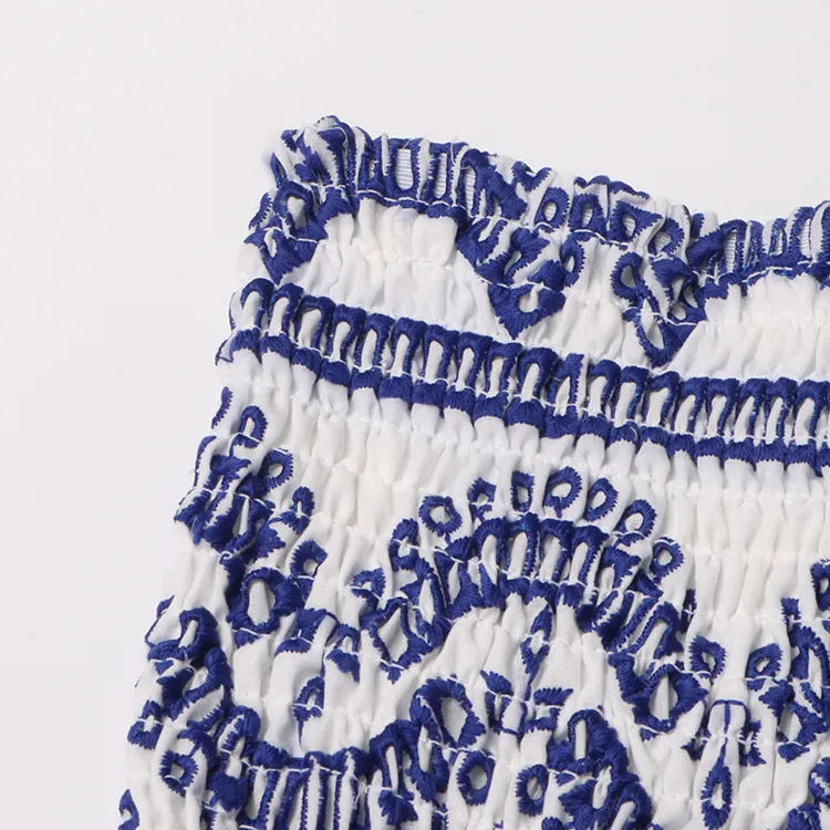 Lurana - Smocked Tiered Ruffle Dress