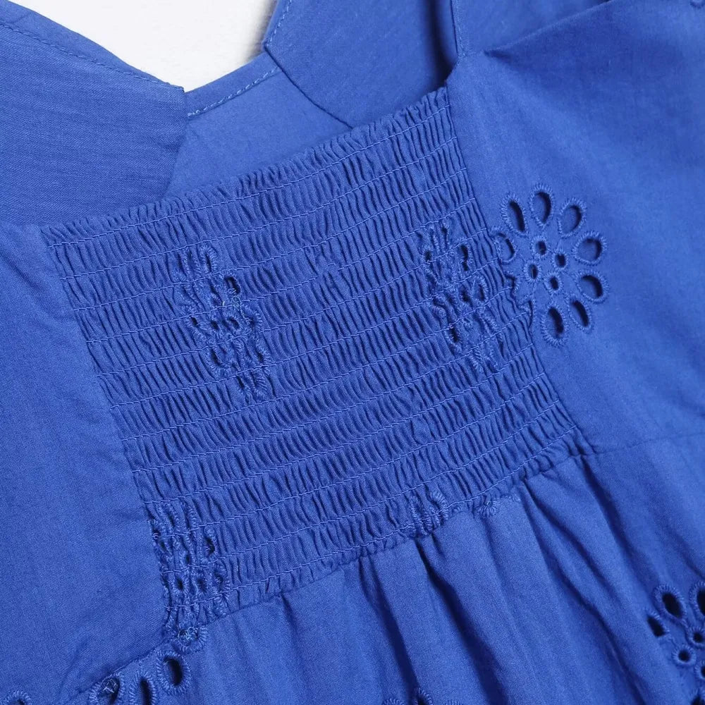 Lira - Floral Lace Dress with Ruffled Hem
