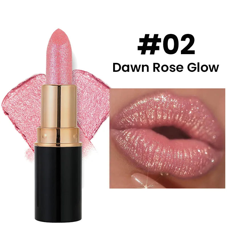 Velvet Glow - Waterproof and Moisturizing Glitter Lipstick