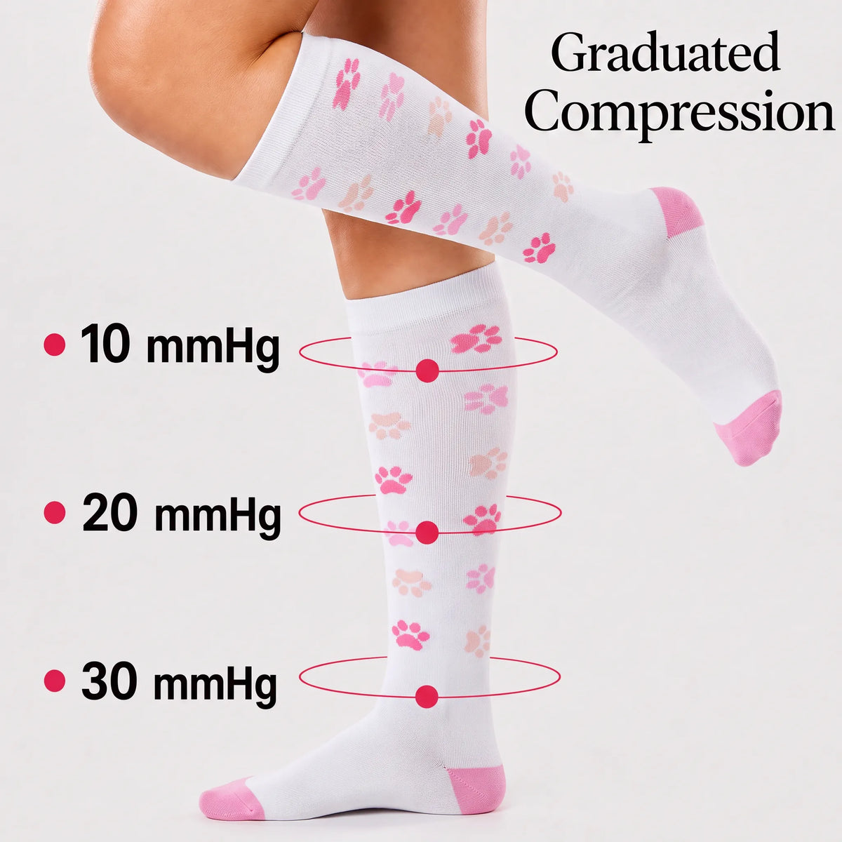 White Cat Compression Socks
