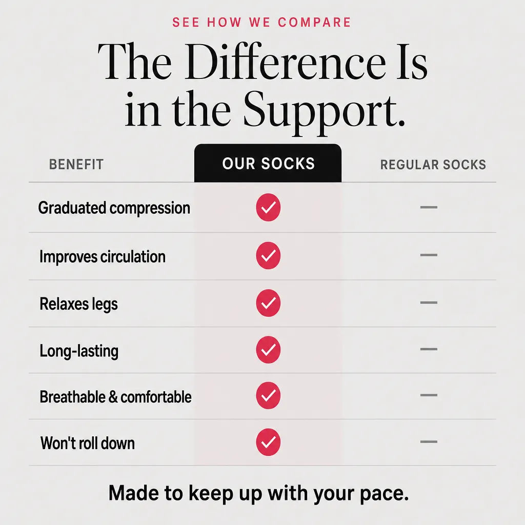 Black and Pink Compression Socks
