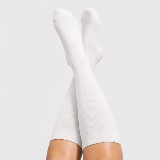 White Compression Socks
