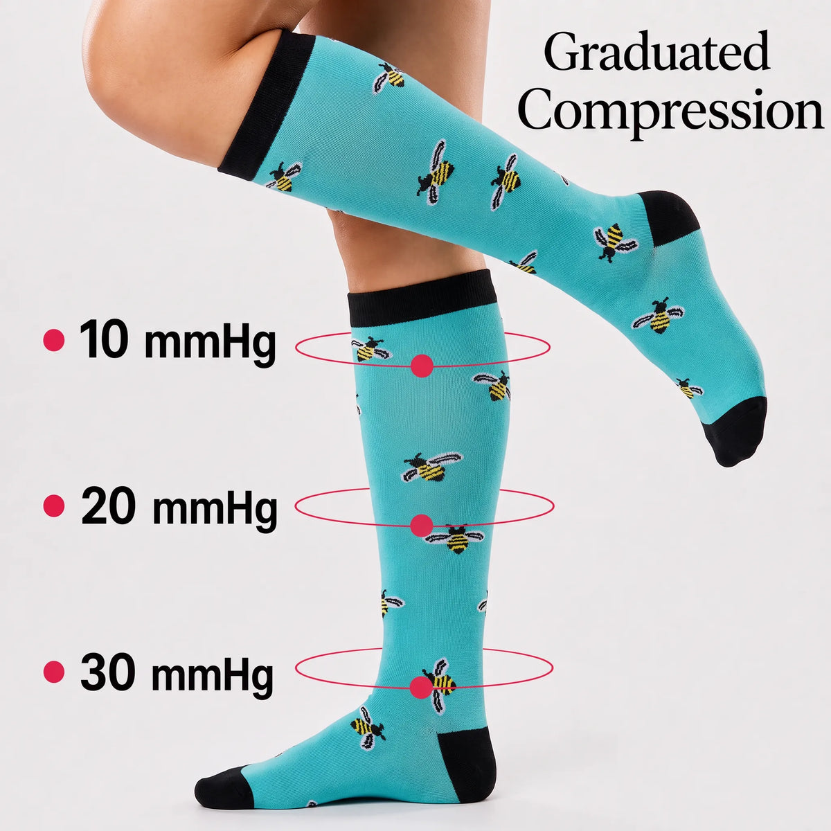 Blue Bee Compression Socks