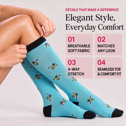 Blue Bee Compression Socks