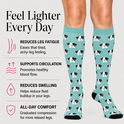 Blue Dog Compression Socks