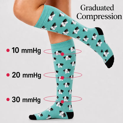 Blue Dog Compression Socks