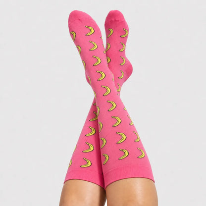 Pink Banana Compression Socks