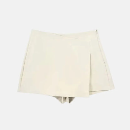 Virela - High Waisted Skirt Shorts with Hidden Zipper
