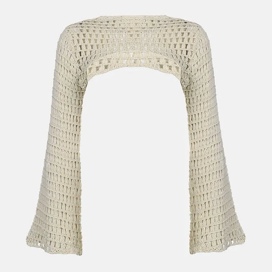 Liva - Crochet Cover-Up with Bell Sleeves