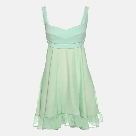 Verona - Square Neck Ruffle Hem Dress