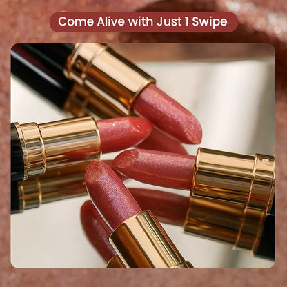 Velvet Glow - Waterproof and Moisturizing Glitter Lipstick