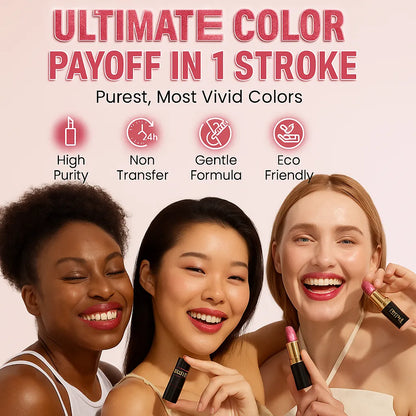 Velvet Glow - Waterproof and Moisturizing Glitter Lipstick
