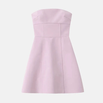 Mirella - Strapless Dress with Bow Detail