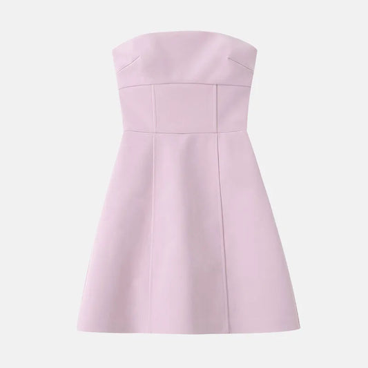 Mirella - Strapless Dress with Bow Detail