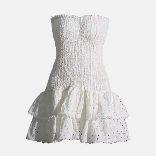 Ruffela - Smocked Tiered Ruffle Dress
