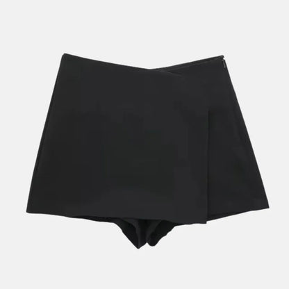 Virela - High Waisted Skirt Shorts with Hidden Zipper