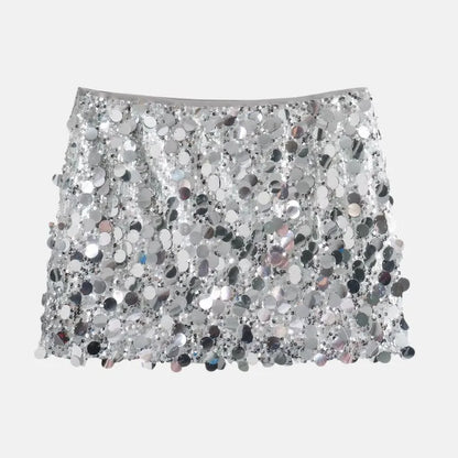 Velora - Glimmer Sequin Mini Skirt