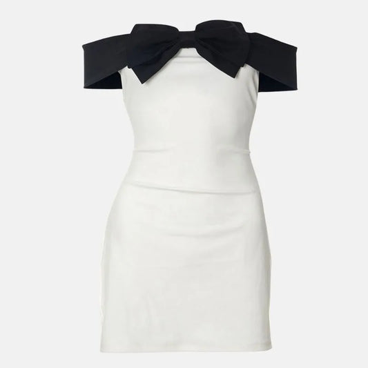 Elysia - Off the Shoulder Dress with Bow
