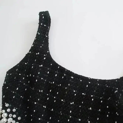Viora - Beaded Cut-Out Dress