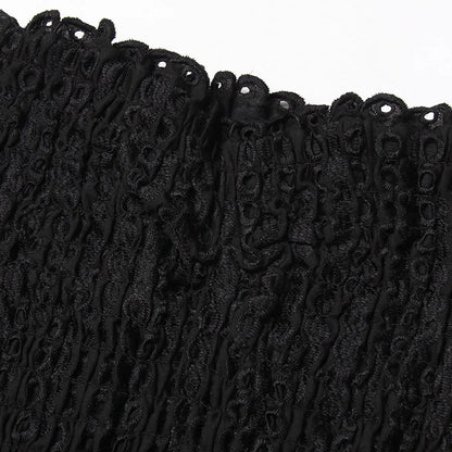 Liora – Strapless Smocked Dress with Ruffled Tiered Skirt