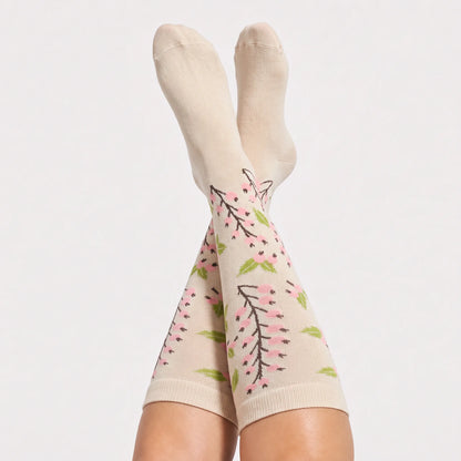Floral Branch Compression Socks